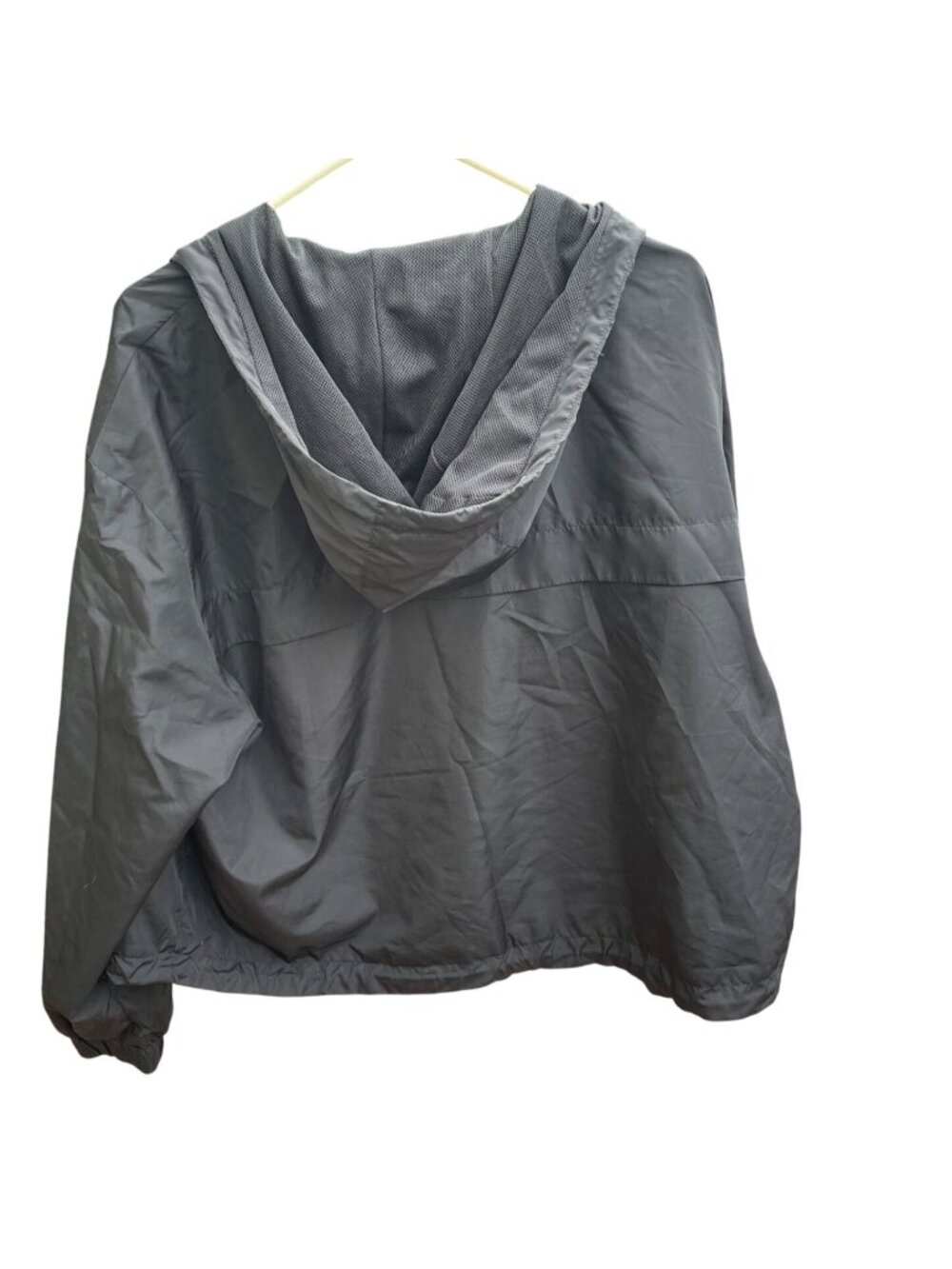 H&M Divided Black Hooded Lightweight Jacket Women's Windbreaker Size XL Casual - Picture 2 of 9